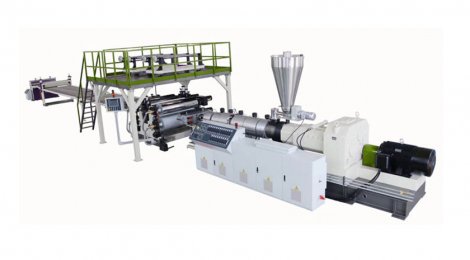 SPC石塑地板生产线